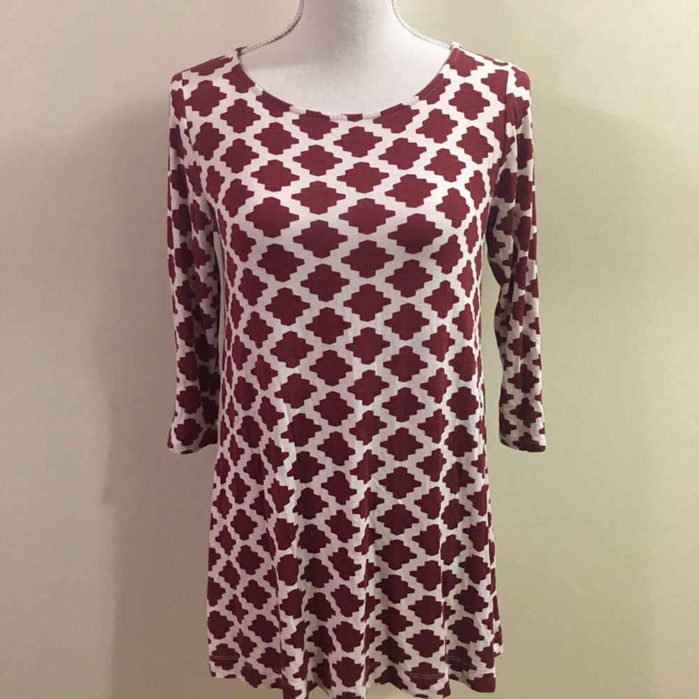 🛍 3 for $12 | 🍇 3/4 sleeve printed top